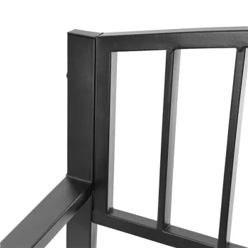 Ławka ogrodowa z oparciem parkowa na taras balkon metalowa konstrukcja-1408681