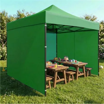 Pawilon ogrodowy eventowy automatyczny samorozkładalny namiot 3x3 m zielony MultiGarden-1408915