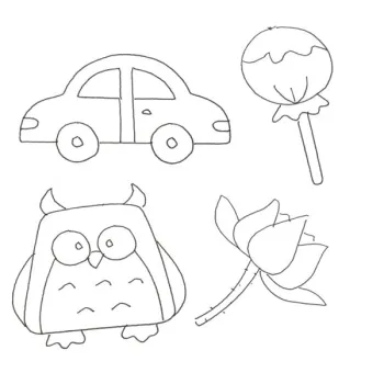 Zabawka interaktywna robot nauka rysowania fiszki kolorowe mazaki różowy-1408486