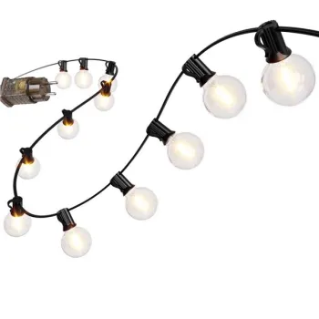 Girlanda ogrodowa świetlna łańcuch 30x LED 20m 9 trybów lampki ogrodowe 9W-1408775