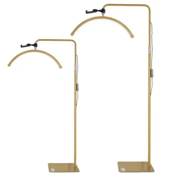 Lampa do przedłużania rzęs LED 36W regulowana kosmetyczna bezcieniowa łuk złota-1408401