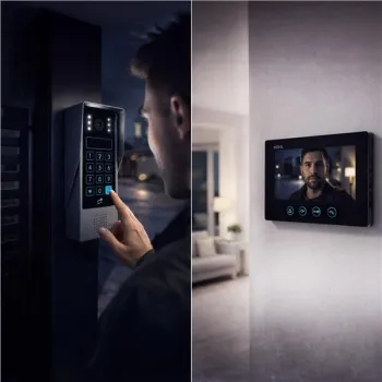 WIDEODOMOFON EURA VDP-90A3 DELTA + biały monitor TUYA -1409756