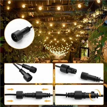 Girlanda ogrodowa świetlna łańcuch 30x LED 20m 9 trybów lampki ogrodowe 9W-1408777