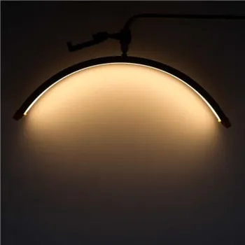 Lampa do przedłużania rzęs LED 36W regulowana kosmetyczna bezcieniowa łuk złota-1408410