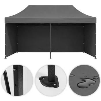 Pawilon ogrodowy eventowy automatyczny samorozkładalny namiot 3x6 m szary MultiGarden-1408825