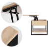 Stolik kawowy rozkładany blat podnoszony 90 cm schowek półka dąb sonoma ModernHome-1412021