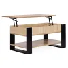 Stolik kawowy rozkładany blat podnoszony 90 cm schowek półka dąb sonoma ModernHome-1412019