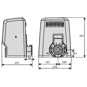 Napęd/siłownik BFT ARES ULTRA BT B1500 do 1500kg bram przesuwnych-1410510