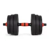 Hantle regulowane 2x15 kg sztanga zestaw 30 kg gryf MOVEPRO-1428479