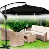 Parasol ogrodowy LUARO duży składany z wysięgnikiem 290cm czarny-1428296