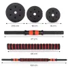 Hantle regulowane 2x15 kg sztanga zestaw 30 kg gryf MOVEPRO-1428481