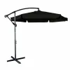 Parasol ogrodowy LUARO duży składany z wysięgnikiem 290cm czarny-1428293