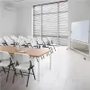 Komplet 4 krzeseł składanych zestaw cateringowy metal HDPE białe MultiGarden-1428569