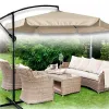 Parasol ogrodowy LUARO duży składany z wysięgnikiem 290cm beżowy-1428302