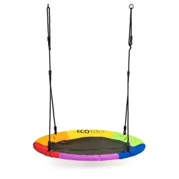 Huśtawka ogrodowa bocianie gniazdo 100 cm kolorowa ECOTOYS-1428435