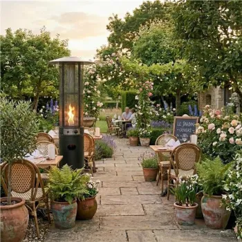 Ogrzewacz parasol gazowy grzejnik 11 kW na ogród patio reduktor wąż pokrowiec MultiGarden-1428771