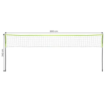 Siatka do siatkówki badmintona 600x240 cm składana wytrzymała MOVEPRO-1428578