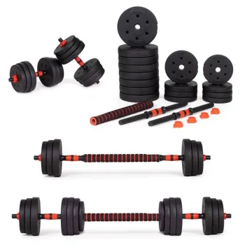 Hantle regulowane 2x15 kg sztanga zestaw 30 kg gryf MOVEPRO