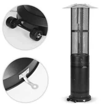 Ogrzewacz parasol gazowy grzejnik 11 kW na ogród patio reduktor wąż pokrowiec MultiGarden-1428774