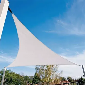 Żagiel przeciwsłoneczny daszek wodoodporny 3x3x3m beżowy MultiGarden-1428496