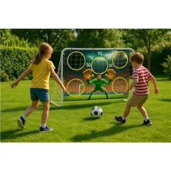 Bramka piłkarska treningowa + mata celnościowa 180x122 cm MOVEPRO-1428451