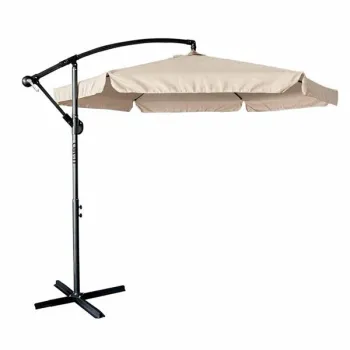 Parasol ogrodowy LUARO duży składany z wysięgnikiem 290cm beżowy-1428300