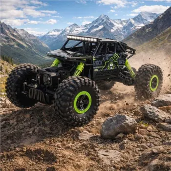 Samochód zdalnie sterowany na pilota RC Rock Crawler HB 2,4GHz 1:18 zielony-1428323