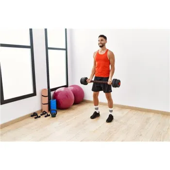 Hantle regulowane 2x15 kg sztanga zestaw 30 kg gryf MOVEPRO-1428473