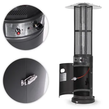 Ogrzewacz parasol gazowy grzejnik 11 kW na ogród patio reduktor wąż pokrowiec MultiGarden-1428773