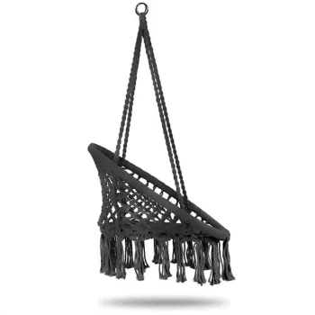 Fotel wiszący boho huśtawka ogrodowa bocianie gniazdo szary MultiGarden-1428748