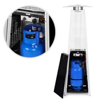 Ogrzewacz parasol gazowy 180 cm grzejnik 11.5 kW na ogród patio reduktor wąż pokrowiec MultiGarden-1428759