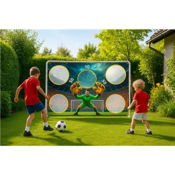 Bramka piłkarska treningowa + mata celnościowa 180x122 cm MOVEPRO-1428452