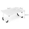 Podstawka pod laptopa składana stolik do łóżka 60x40 cm biała ModernHome-1432226