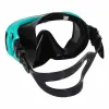 Maska do snurkowania okulary rurka fajka zestaw niebiesko-czarny-1431807