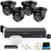 ZESTAW 4 Kamer czarnych IP Dahua 8mpx IPC-HDW2849TM-S-IL-BLACK + DYSK