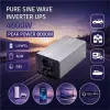 Qoltec Przetwornica napięcia Pure Sine Wave z UPS | 12V na 230V | 4000/8000W | USB | Kompatybilna z LiFePO4 GEL AGM-143
