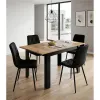 Stół rozkładany prostokątny 120-160x80 cm do kuchni jadalni dla 4-6 osób dąb craft-1430397