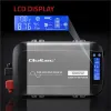 Qoltec Przetwornica napięcia Pure Sine Wave | 12V na 230V | 500/1000W | LCD | USB | USB-C | Kompatibilność z LiFePo4 