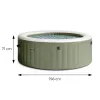 Nadmuchiwane SPA basen z hydromasażem 4 os. 196x71 cm akcesoria premium INTEX 28426NP-1435258