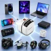 Qoltec Ładowarka sieciowa GaN Super Fast 65W | USB-C PD PPS | 5-20V | 3-3.25A | Laptop | MacBook | Smartfon | wysuwany 