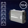 Qoltec Inteligentna profesjonalna ładowarka Monolith do akumulatorów LiFePO4 AGM GEL SLA | 70A | 12V | Szybkie ładowa
