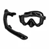 Maska do snurkowania okulary rurka fajka zestaw czarny-1431838