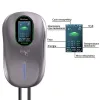 Qoltec Stacja ładowania EV Typ2 do samochodu elektrycznego i hybryd | 22kW | LCD | 2 Karty EV | 3 fazy | Wallbox | Hote