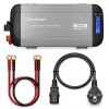 Qoltec Przetwornica napięcia Pure Sine Wave z UPS | 12V na 230V | 1000/2000W | LCD | USB | USB-C | Kompatybilna z LiFeP