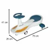Jeździk grawitacyjny LED Swing Fix S4 świecące koła z muzyką grający 76cm niebiesko-biały max 100kg-1435561