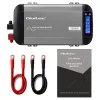 Qoltec Przetwornica napięcia Pure Sine Wave | 12V na 230V | 1000/2000W | LCD | USB | USB-C | Kompatybilna z LiFePO4 GEL