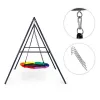Huśtawka ogrodowa dla dzieci bocianie gniazdo 100 cm stalowy stelaż ECOTOYS-1431983
