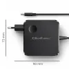 Qoltec Ładowarka sieciowa GaN Super Fast 100W | USB-C PD | 5-20V | 3-5A | Laptop | MacBook | Smartfon | kabel 1.8m-1435
