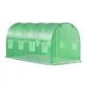 Szklarnia tunel ogrodowy foliowy 4x2x2 m 8 m2 metalowy stelaż folia UV 2 wejścia-1430498