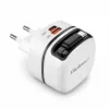 Qoltec Ładowarka sieciowa GaN Super Fast 65W | USB-C PD PPS | 5-20V | 3-3.25A | Laptop | MacBook | Smartfon | wysuwany kabel